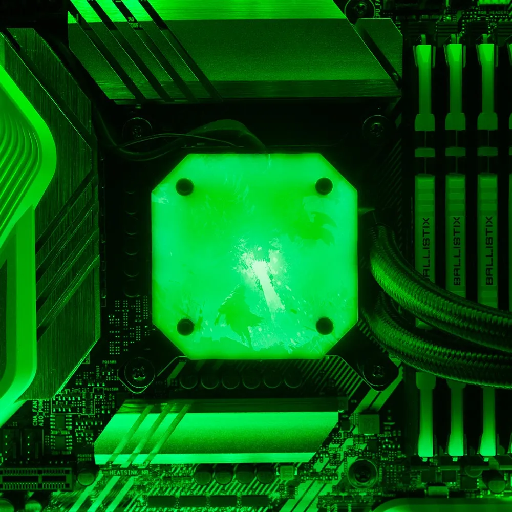 Black Dragon Breath AIO Cover for Corsair iCUE ELITE CAPELLIX (H100i, H115i, H150i Black and White)