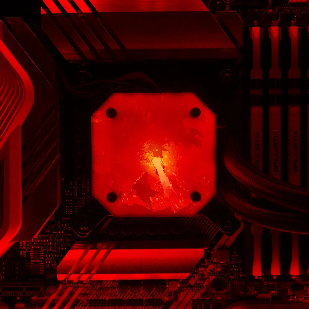 Black Dragon Breath AIO Cover for Corsair iCUE ELITE CAPELLIX (H100i, H115i, H150i Black and White)