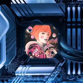 Boba Geisha AIO Cover for Corsair iCUE ELITE CAPELLIX (H100i, H115i, H150i Black and White)