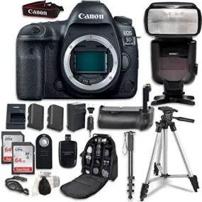 Canon EOS 5D Mark IV Digital SLR Camera Bundle (Body Only)   Professional Accessory Bundle