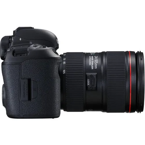 Canon EOS 5D Mark IV DSLR Camera & EF 24-105mm f/4L Is II USM Lens w/ 64GB Card Battery & Charger Backpack 3 Filters Kit