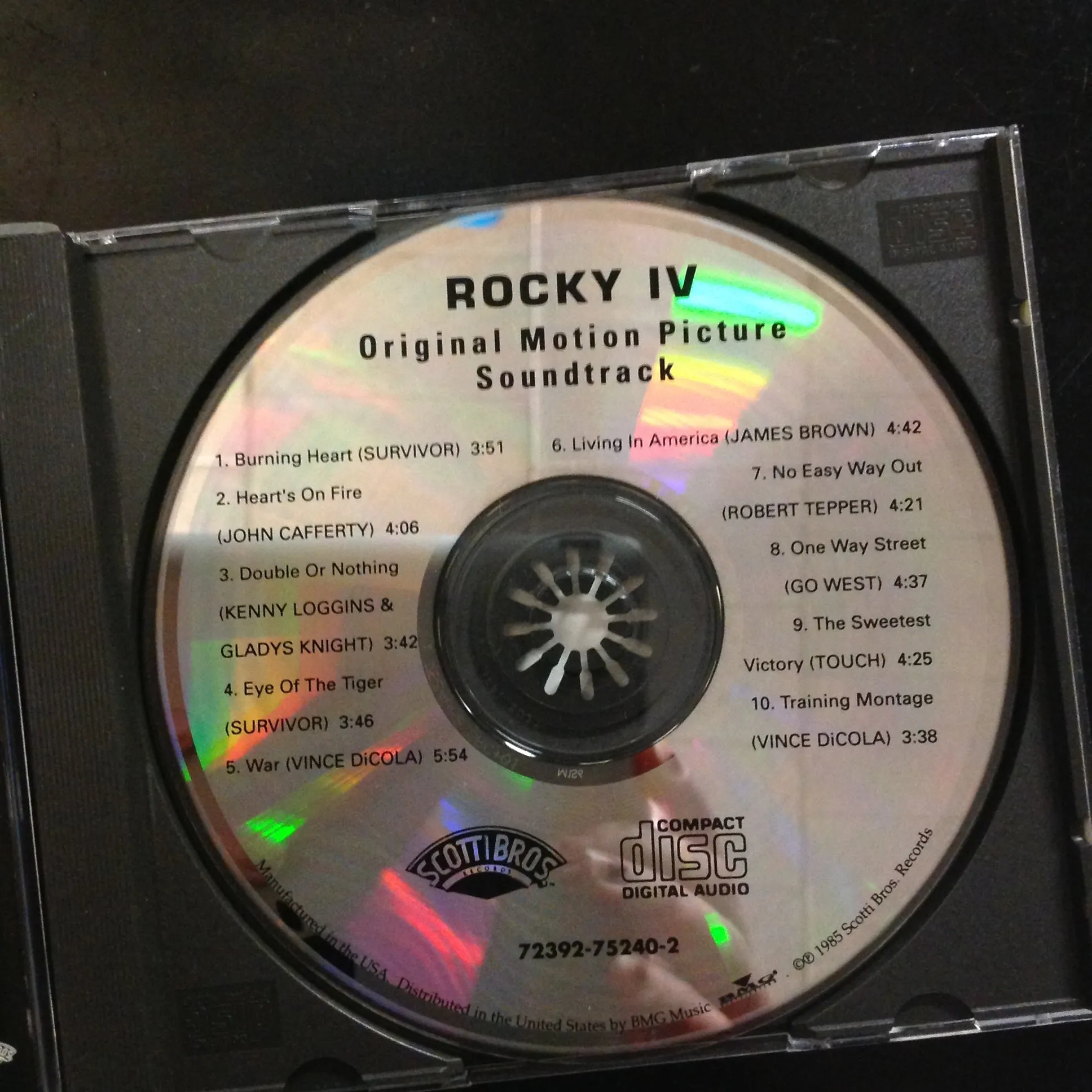 CD Various Rocky IV Original Motion Picture Movie Sountrack 72392-75240-2 Stallone