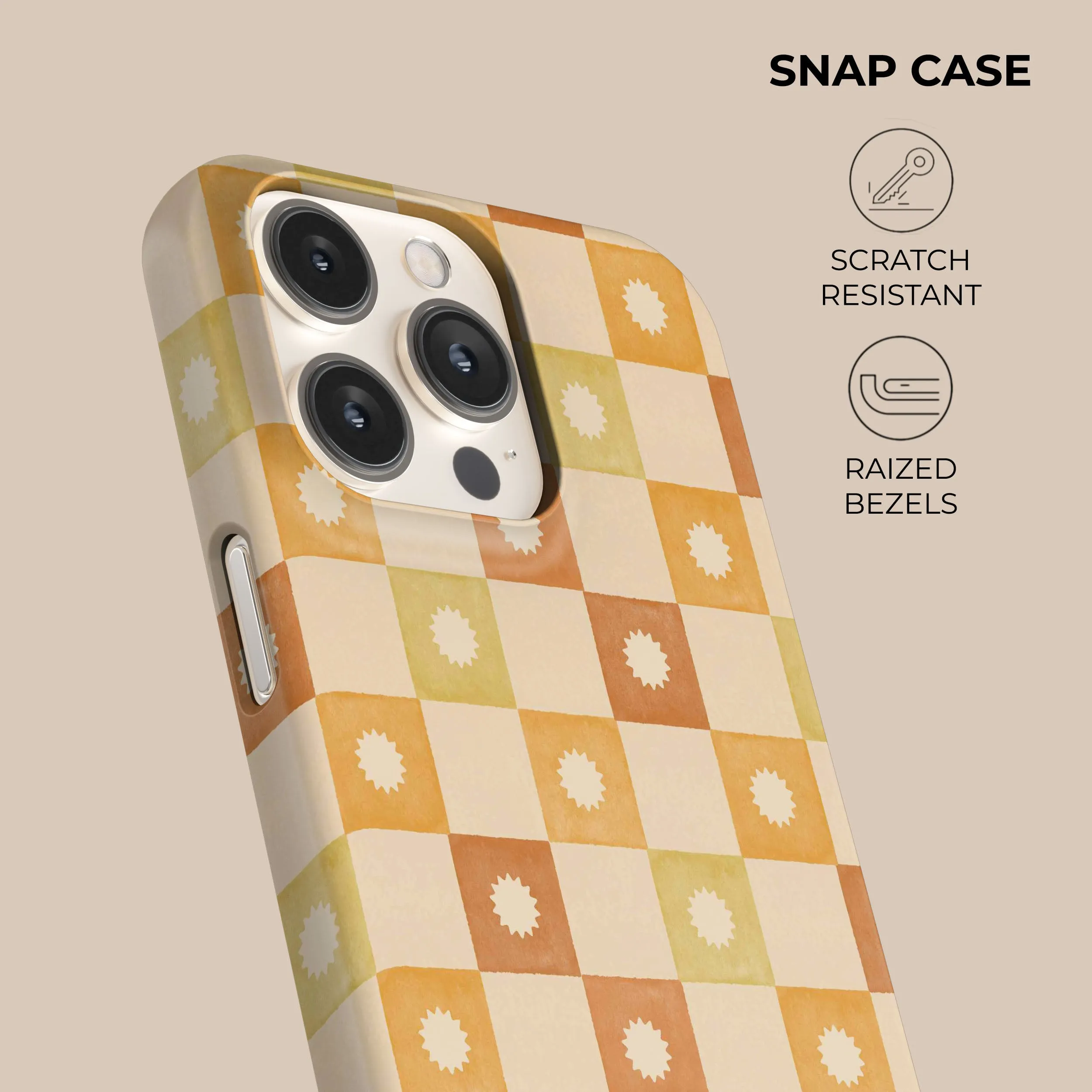 Checkered Elegance Phone Case