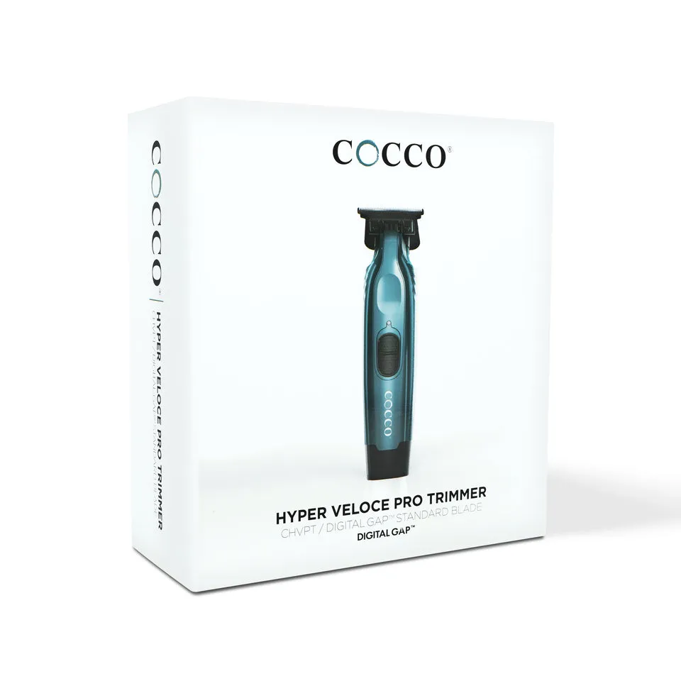 Cocco Hyper Veloce Pro Cordless Trimmer w/ Digital Gap Ambassador Graphene Blade   Charging Stand (CHVPT)