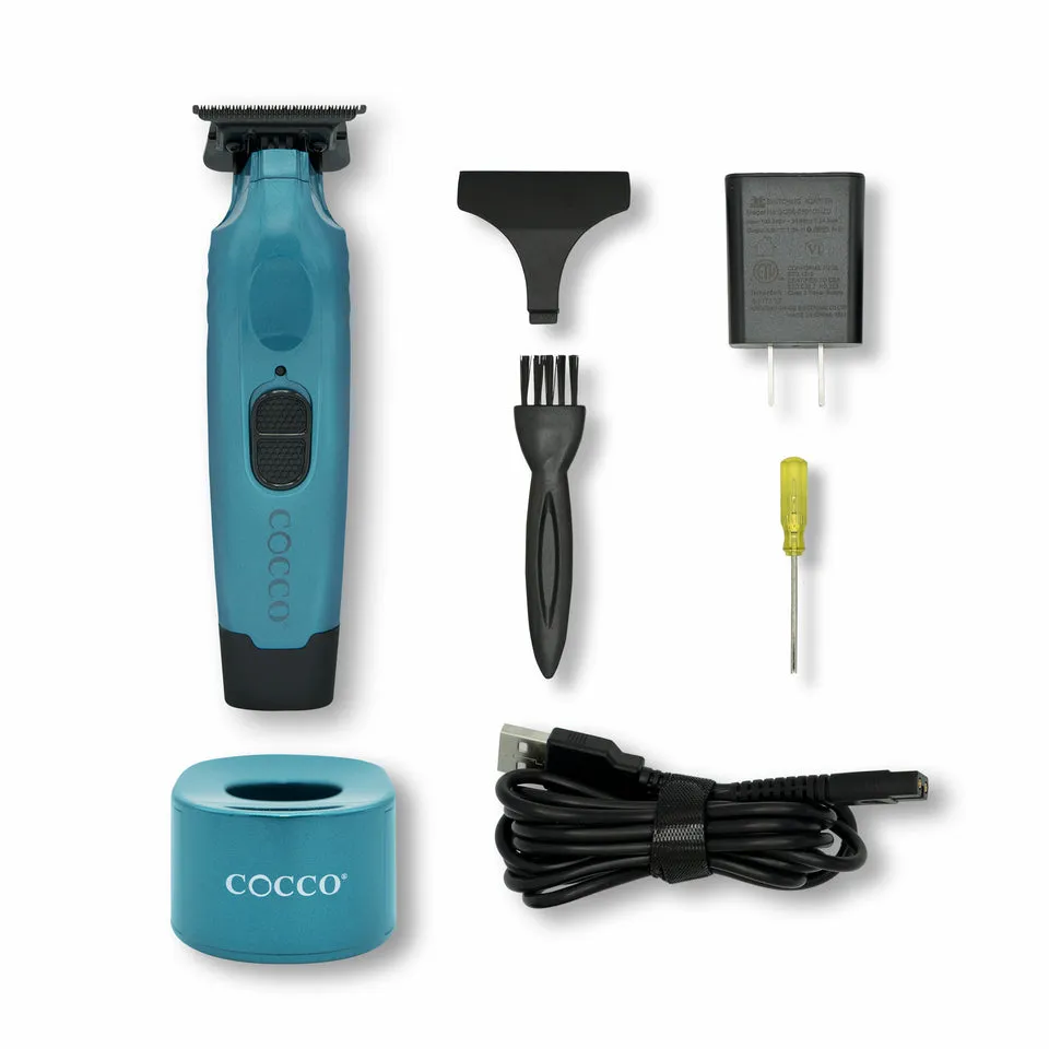Cocco Hyper Veloce Pro Cordless Trimmer w/ Digital Gap Ambassador Graphene Blade   Charging Stand (CHVPT)