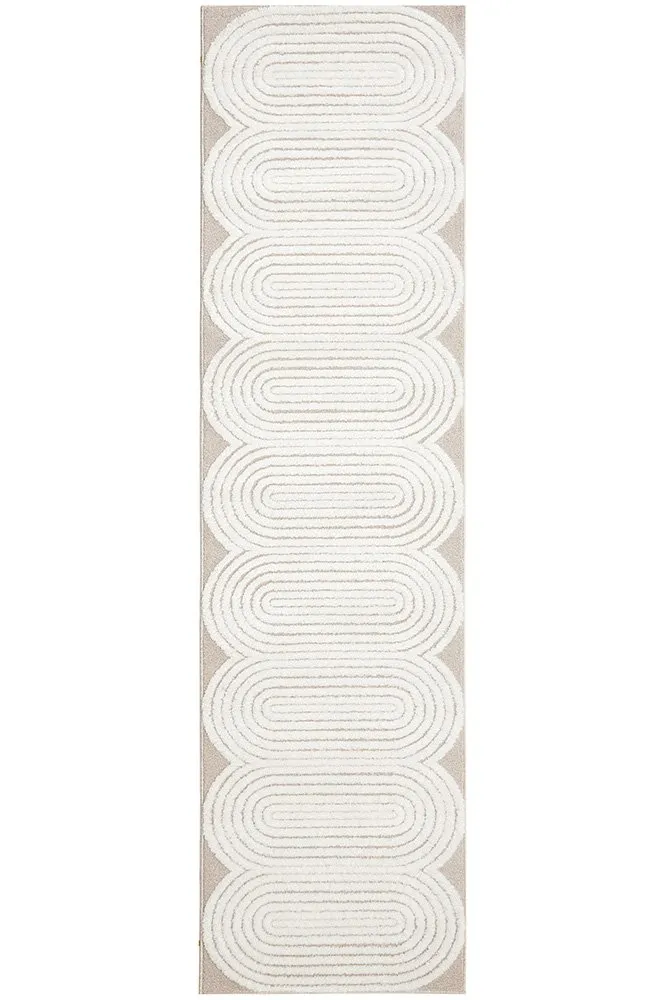 CONTEMPORARY PLAIN & TEXTURED CARL MIXED RUG RUNNER