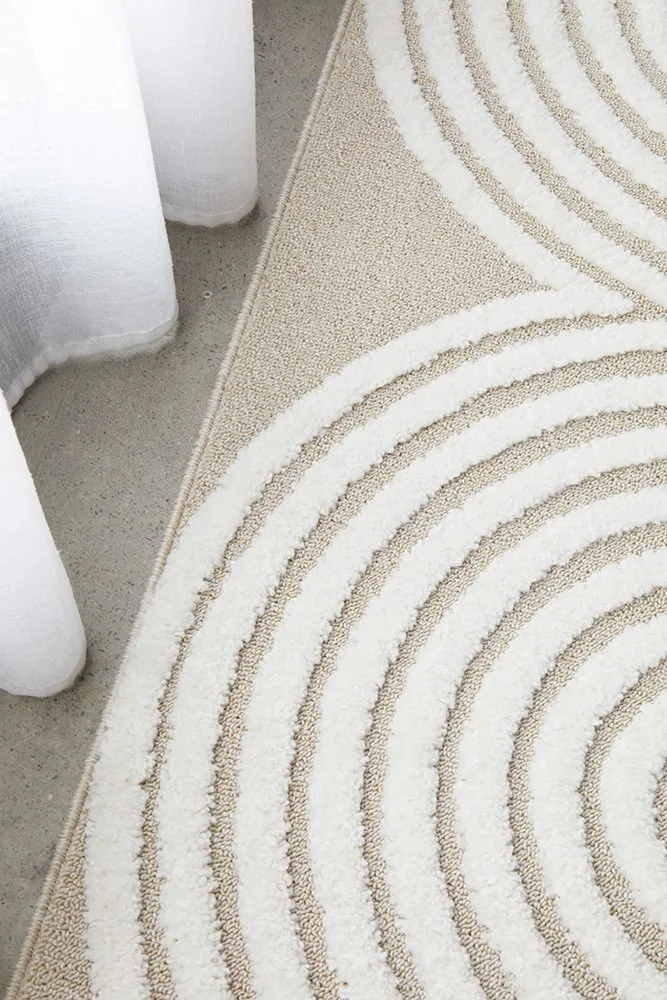 CONTEMPORARY PLAIN & TEXTURED CARL MIXED RUG RUNNER