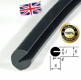 COR 1217 Rubber U Channel Slot Extrusion