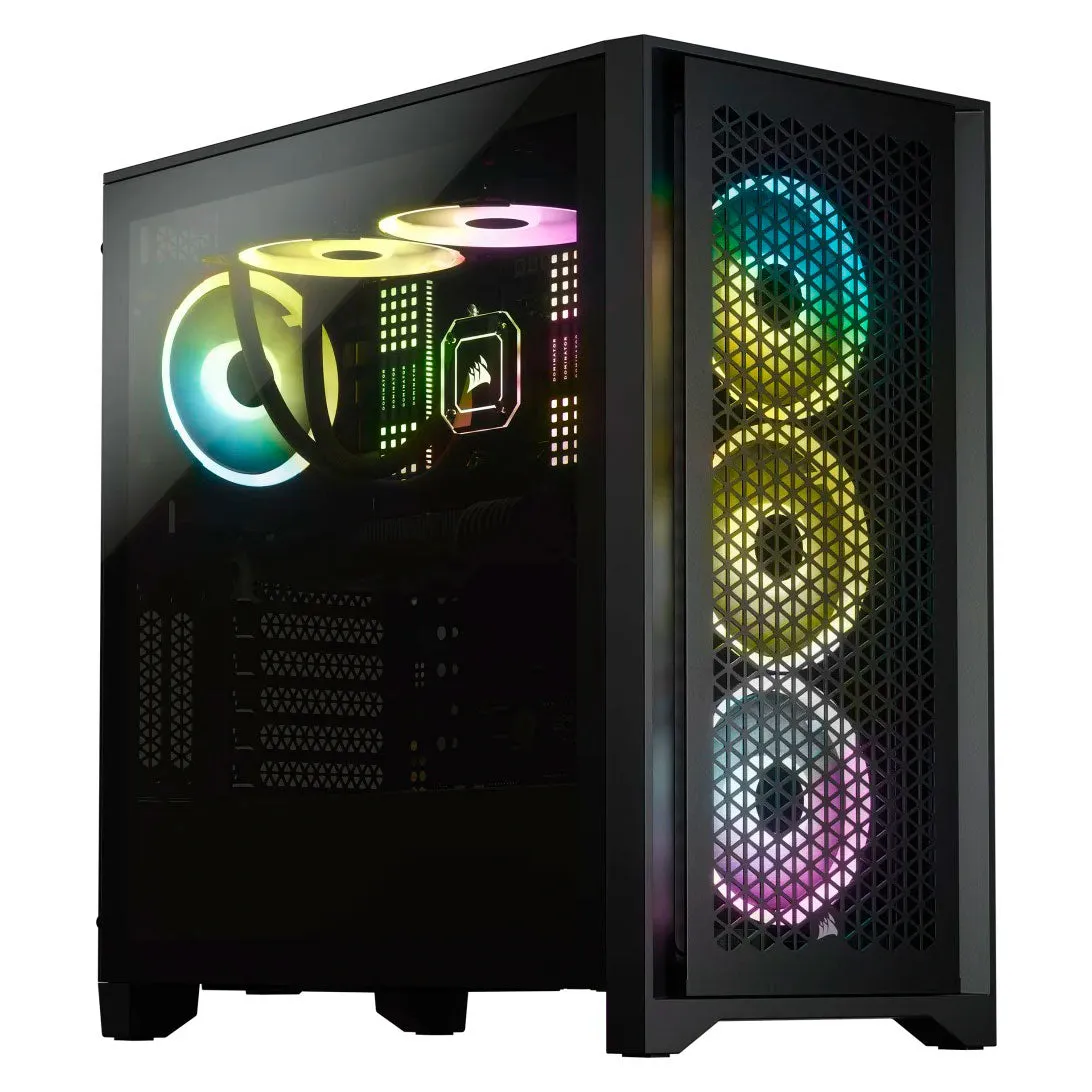 Corsair 4000D Airflow ATX Tempered Glass Case, Mid Tower, Black, CC-9011200-CN