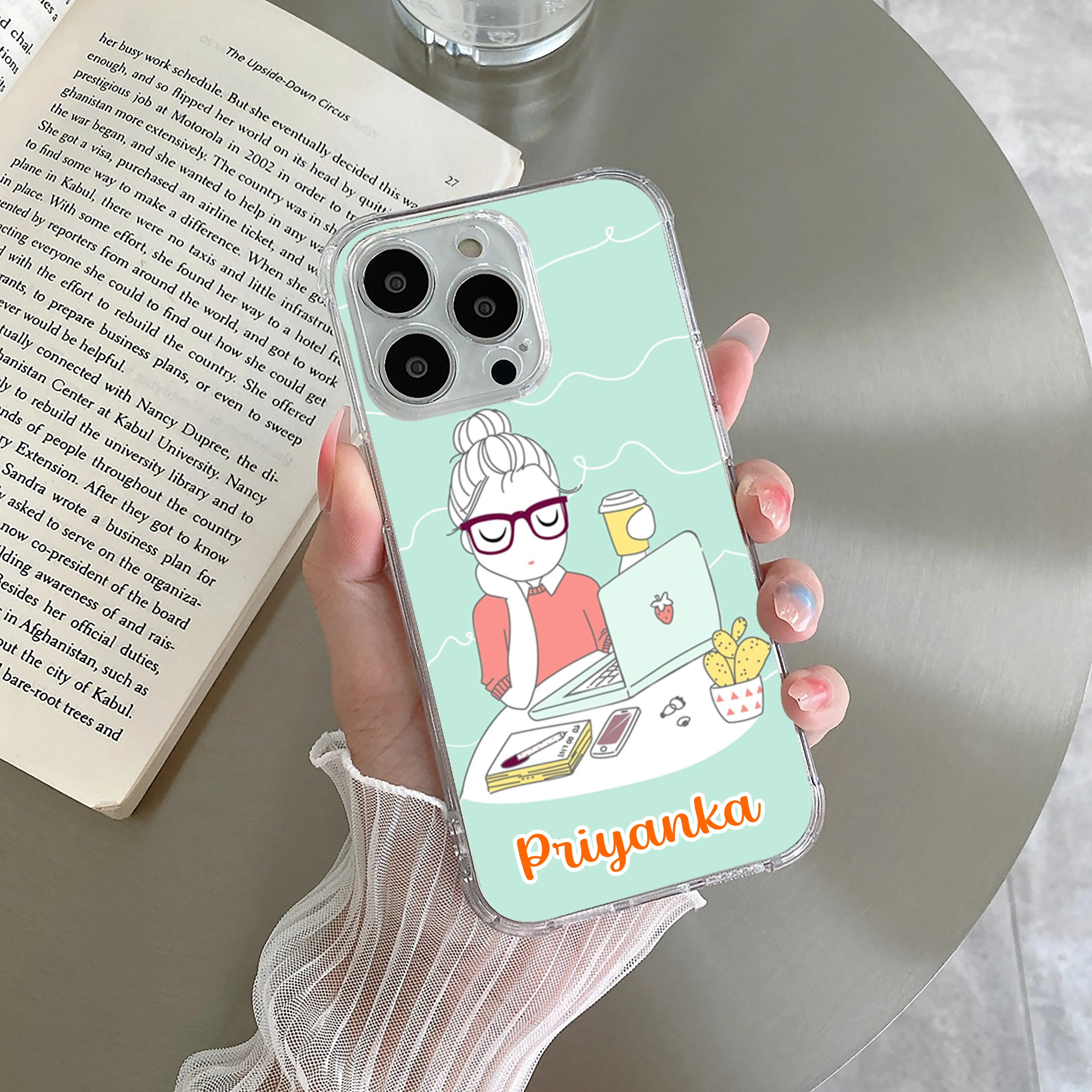 Creator Girl Customize Transparent Silicon Case For OnePlus