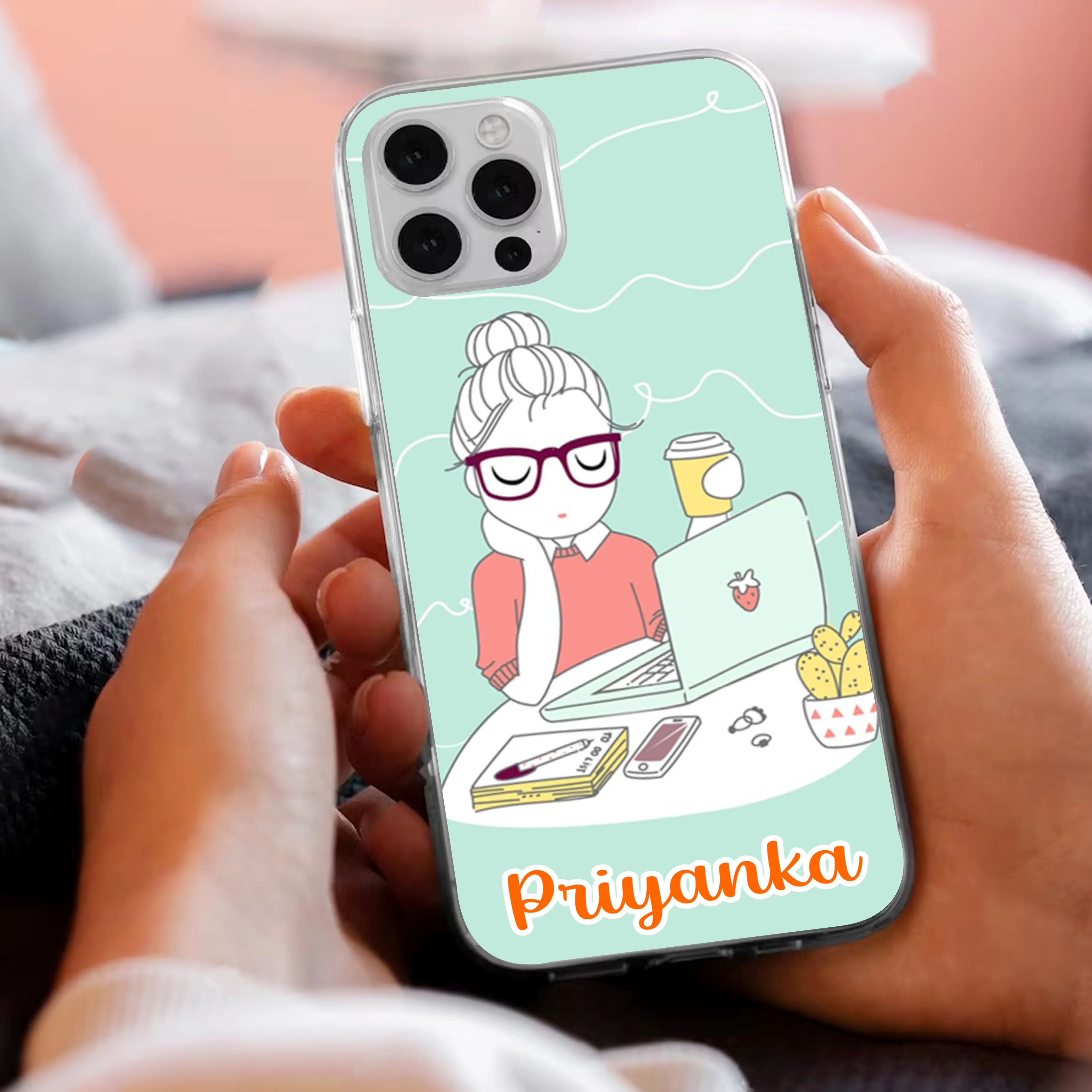 Creator Girl Customize Transparent Silicon Case For OnePlus