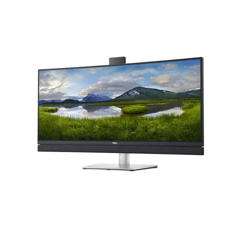 Dell C3422WE 34.14" WQHD Curved Video Conferencing Monitor, 21:9, 5ms, 1000:1-Contrast - DELL-C3422WE (Refurbished)