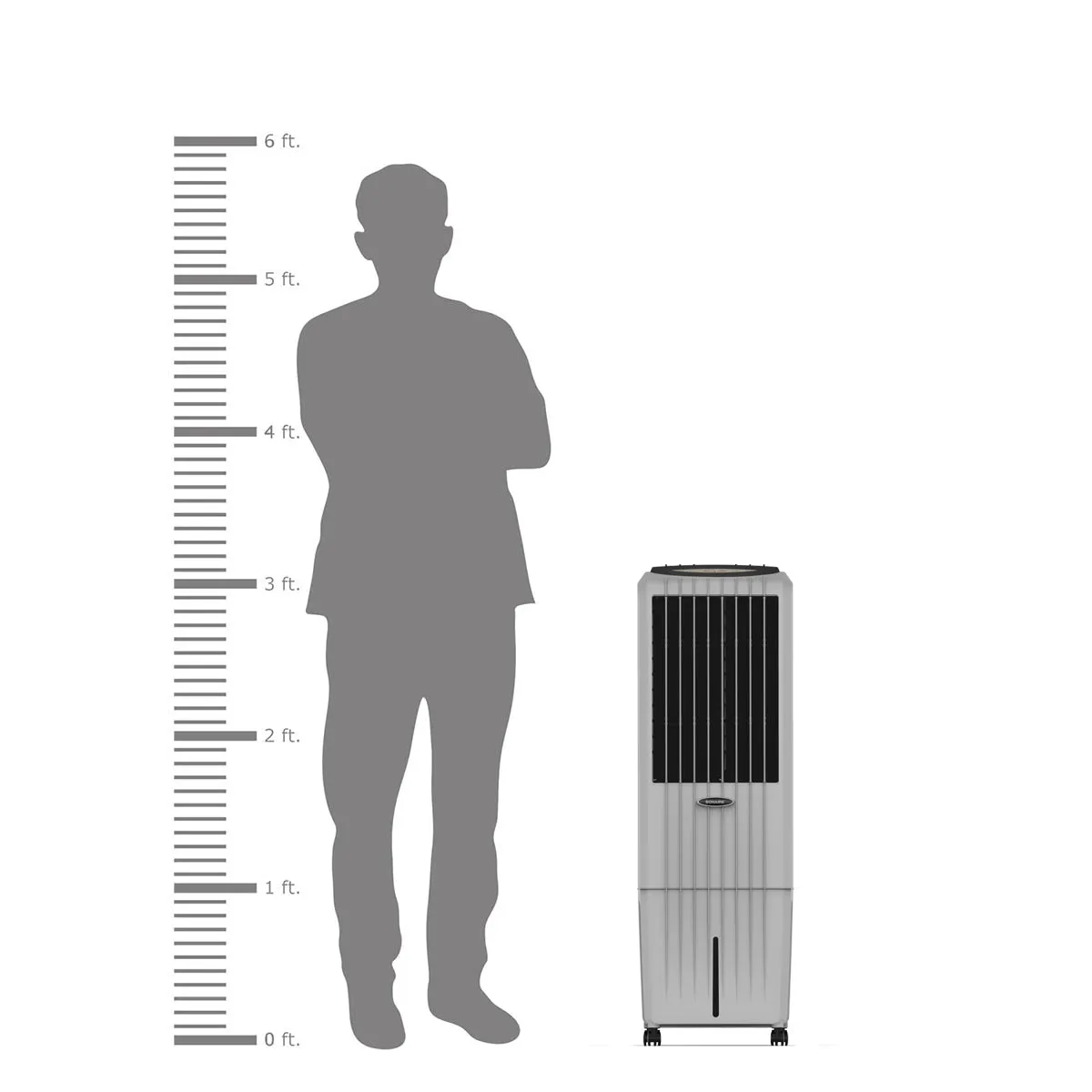Diet 22i Grey Portable Evaporative Air Cooler - 22L