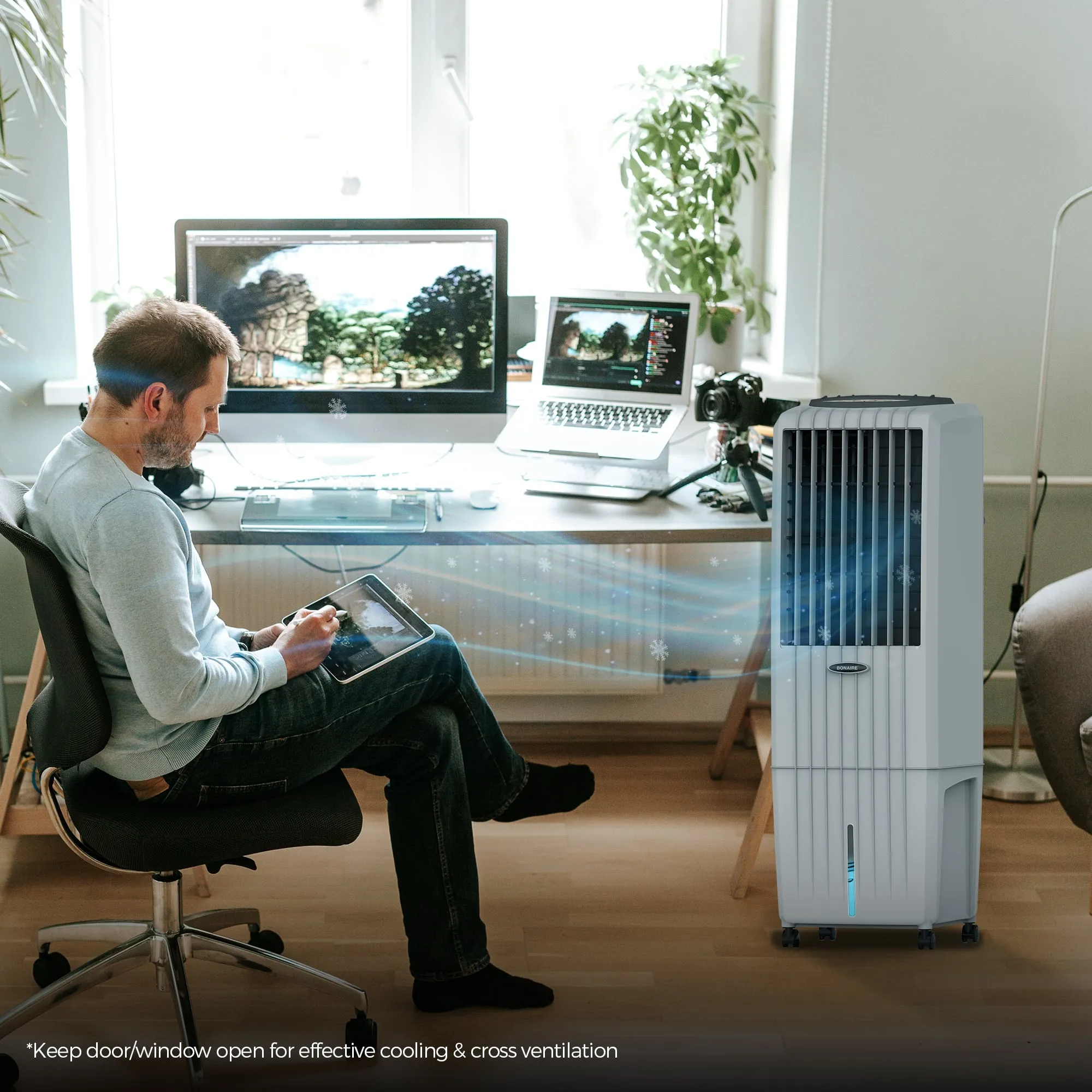 Diet 22i Grey Portable Evaporative Air Cooler - 22L