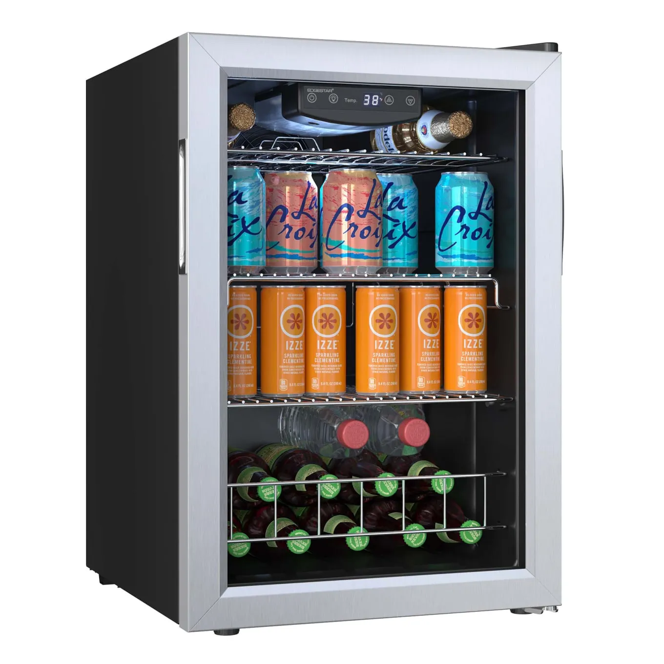 Edgestar BWC91SS 17" Wide 80 Can Capacity Extreme Cool Beverage Center in Stainless Steel