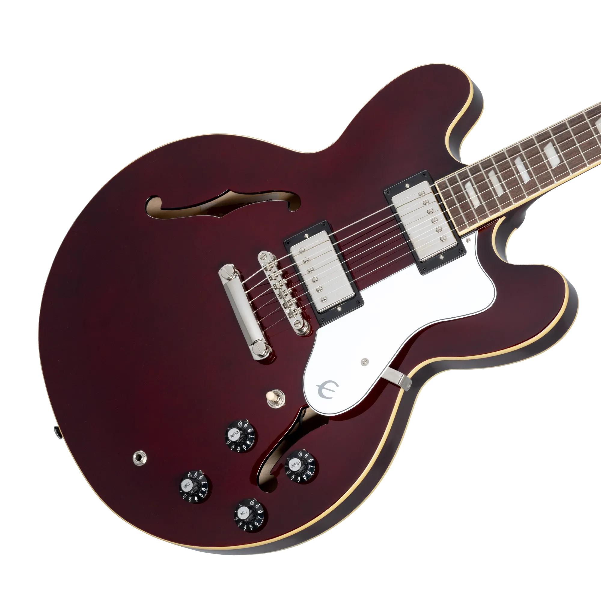 Epiphone NOEL GALLAGHER RIVIERA Signature Hollow Body Electric Guitar (Dark Wine Red)