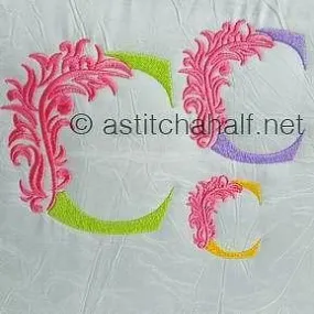 Fabulous Foliage Monogram C