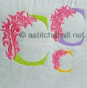 Fabulous Foliage Monogram C
