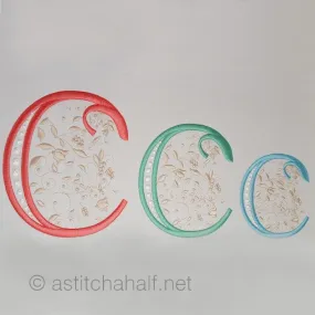 French Knot Monogram C