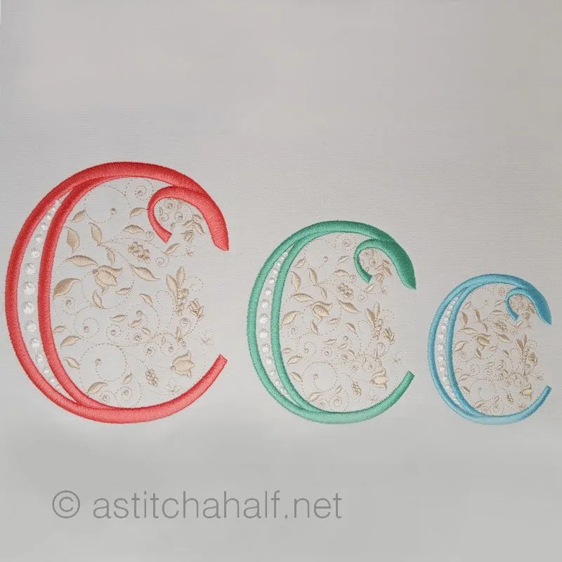 French Knot Monogram C