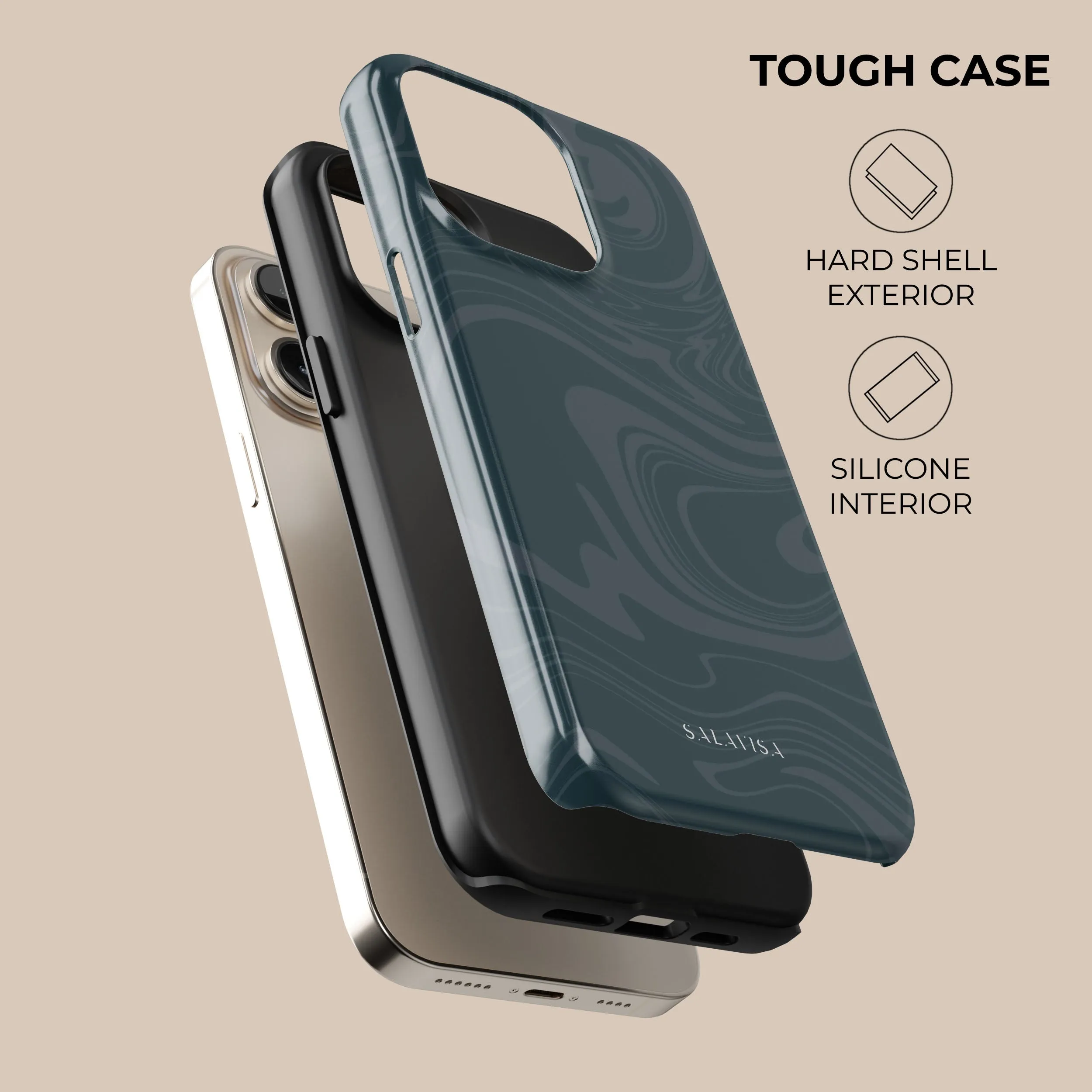 Green Swirl Phone Case