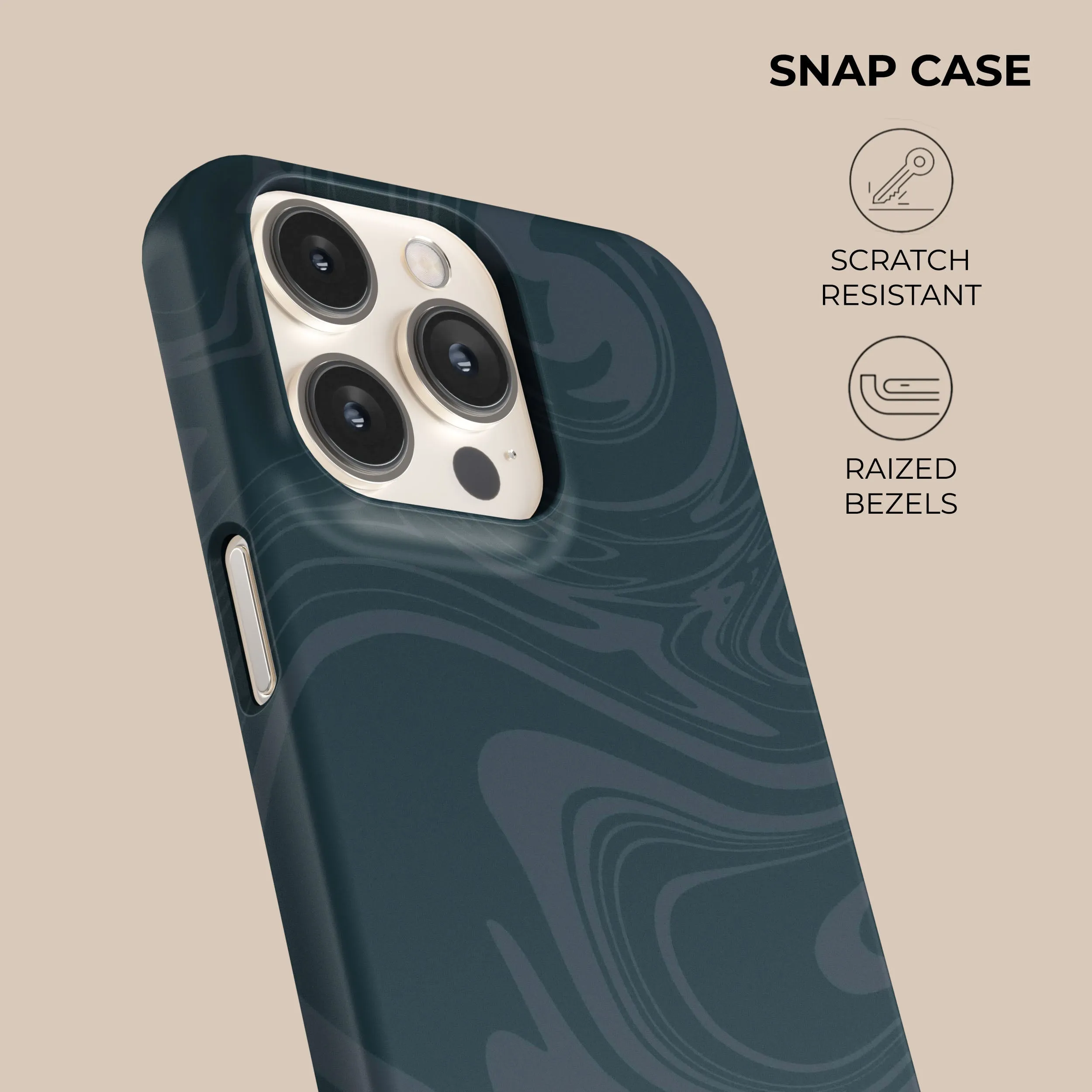 Green Swirl Phone Case
