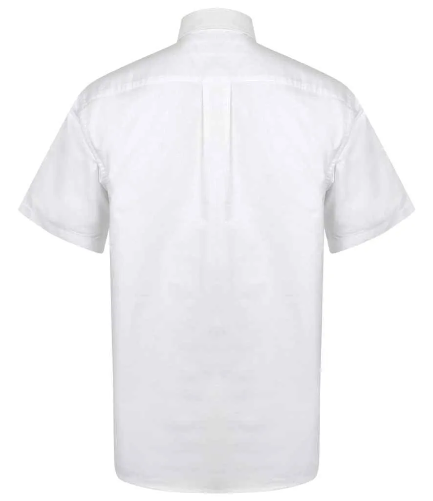 Henbury Short Sleeve Classic Oxford Shirt