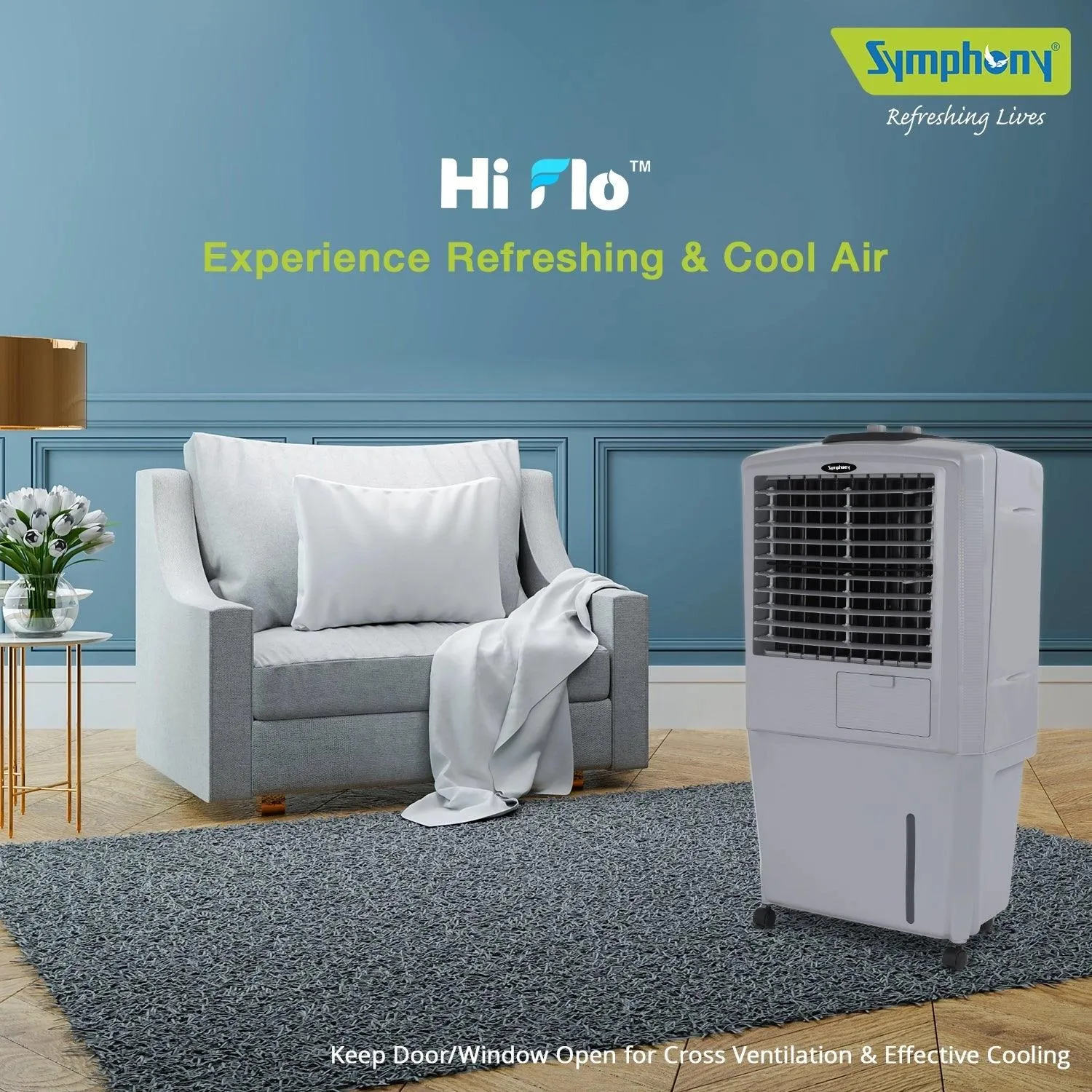 HiFlo 27 Personal Air Cooler 27-litres with Powerful air throw