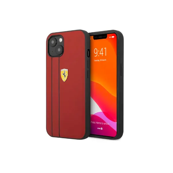 Iphone 13 Pro Ferrari Leather -Red