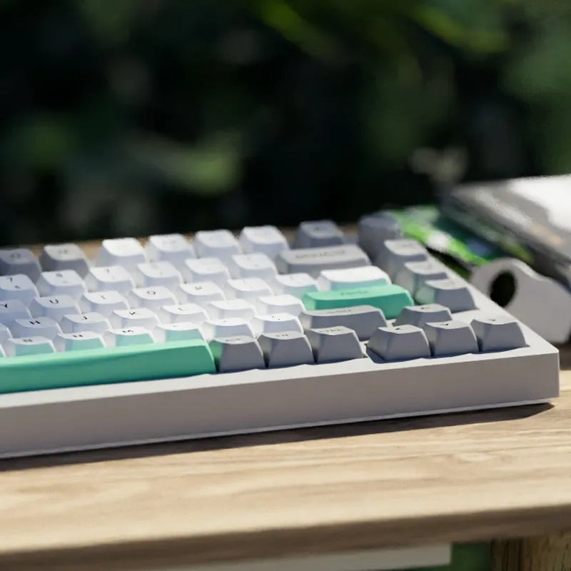 JAMESDONKEY A3 Grey Cyan Mechanical Keyboard