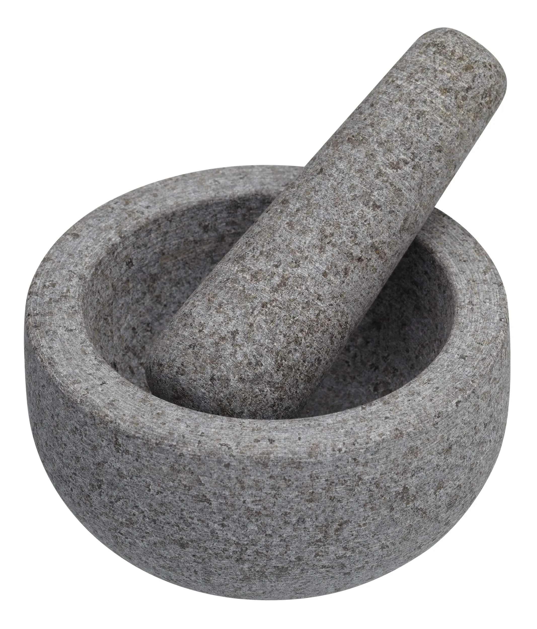 KITCHENCRAFT MasterClass Granite Mortar and Pestle, Gift Boxed Grey 12x6.5cm, One Size MCGMP
