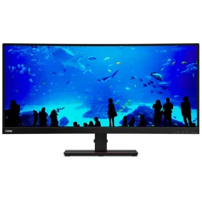 Lenovo ThinkVision T34w-20 34-inch Curved 21:9 Ultrawide Monitor with USB Type-C