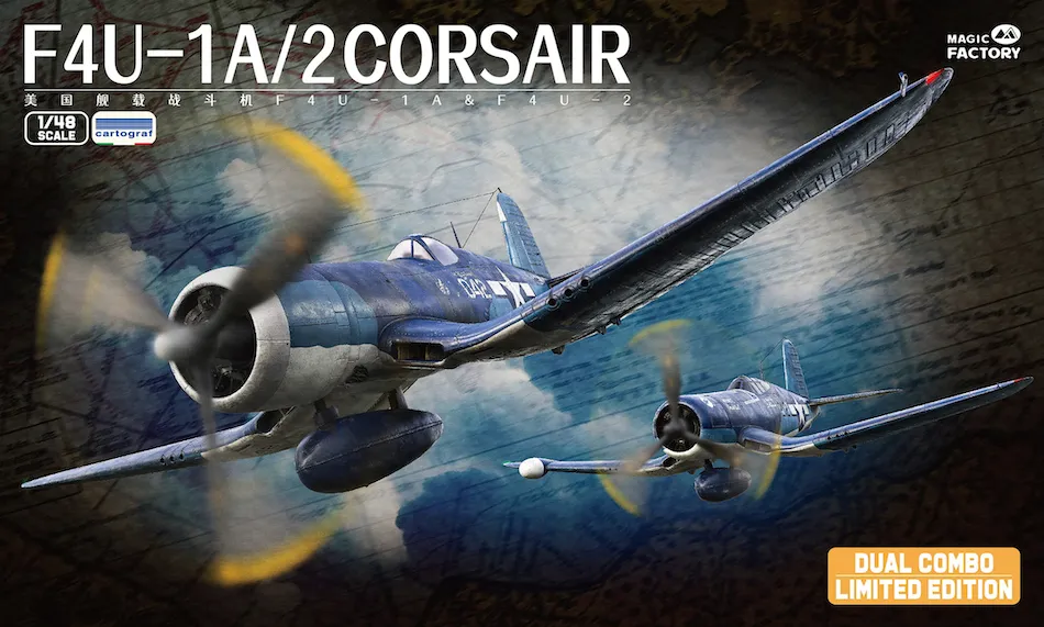 Magic Factory 5001 1/48 F4U-1A/2 Corsair Dual Combo kit