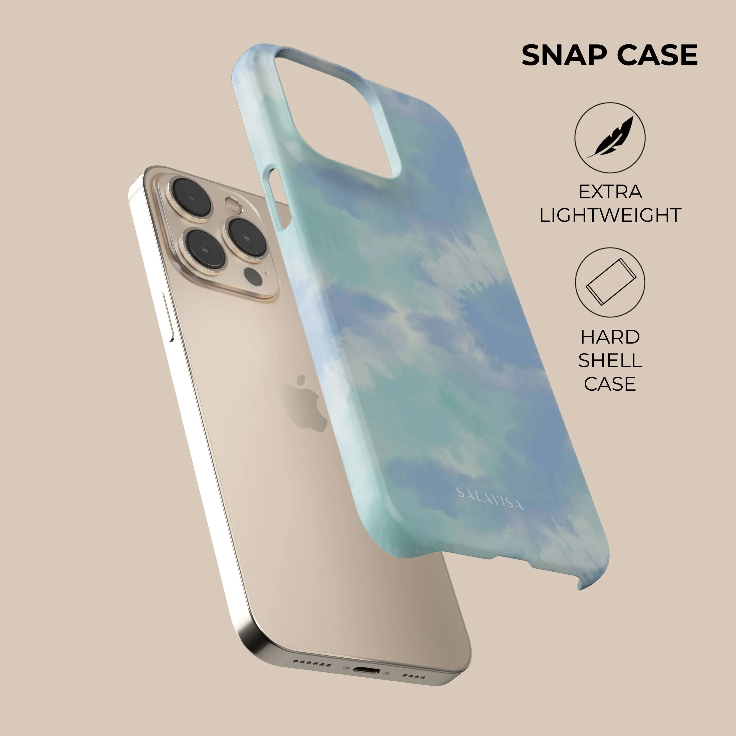 Ocean Green Tie Dye Phone Case