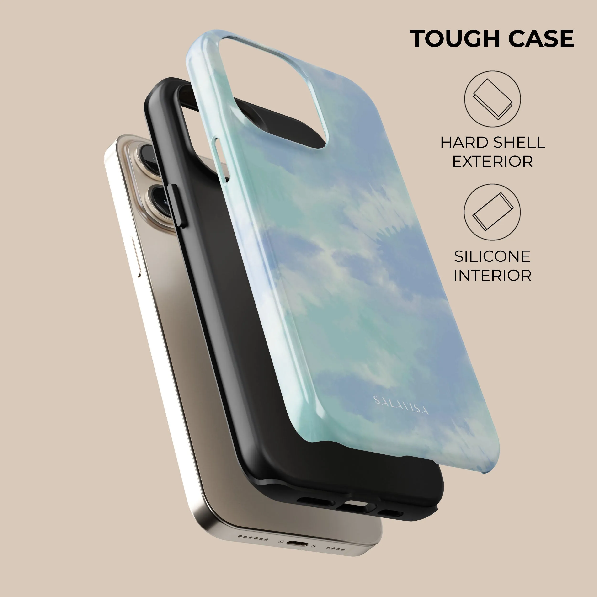 Ocean Green Tie Dye Phone Case
