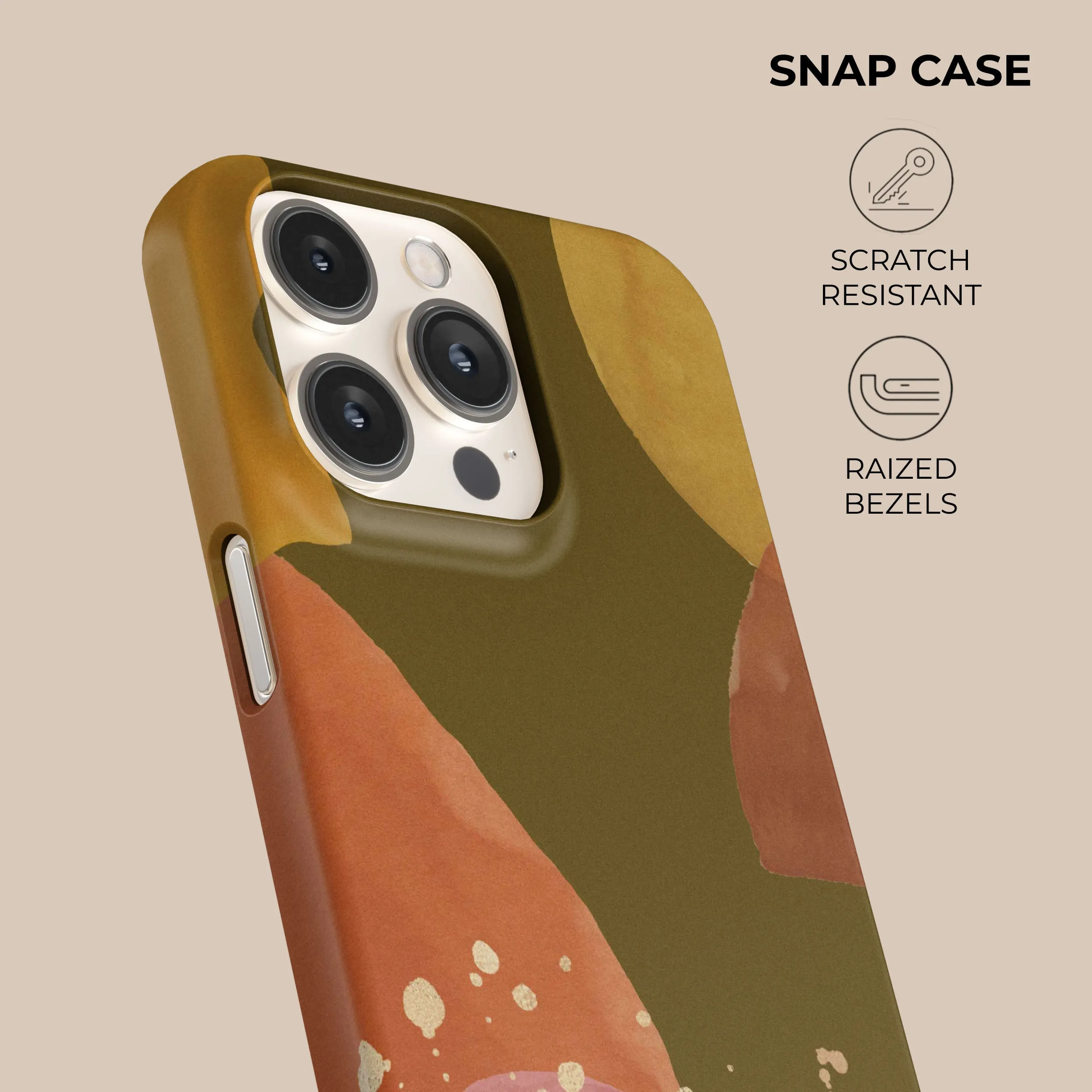 Olive Zen Watercolor Phone Case
