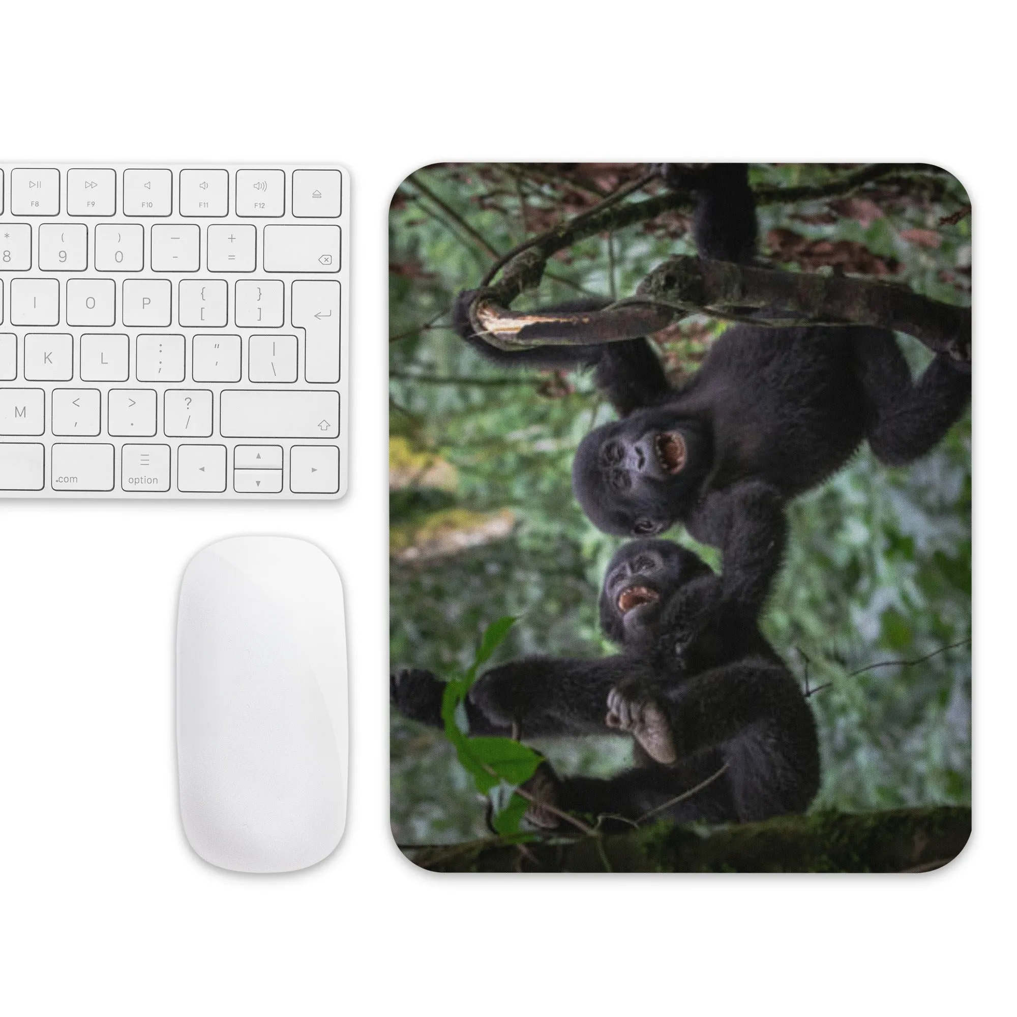 Padded Non-Slip Mousepad - Baby Gorillas