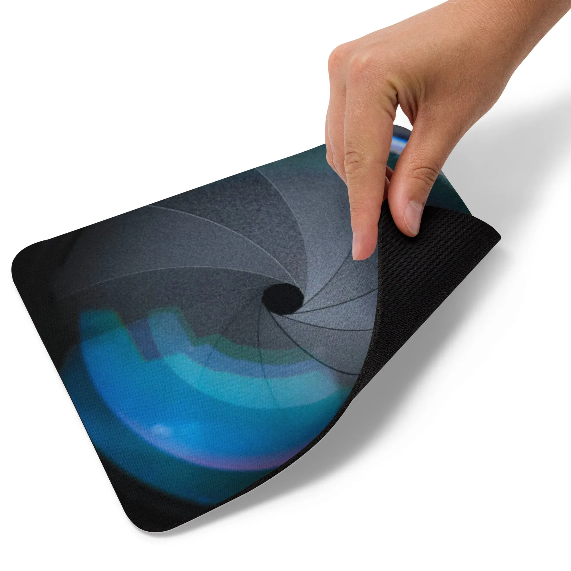 Padded Non-Slip Mousepad - Camera Lens