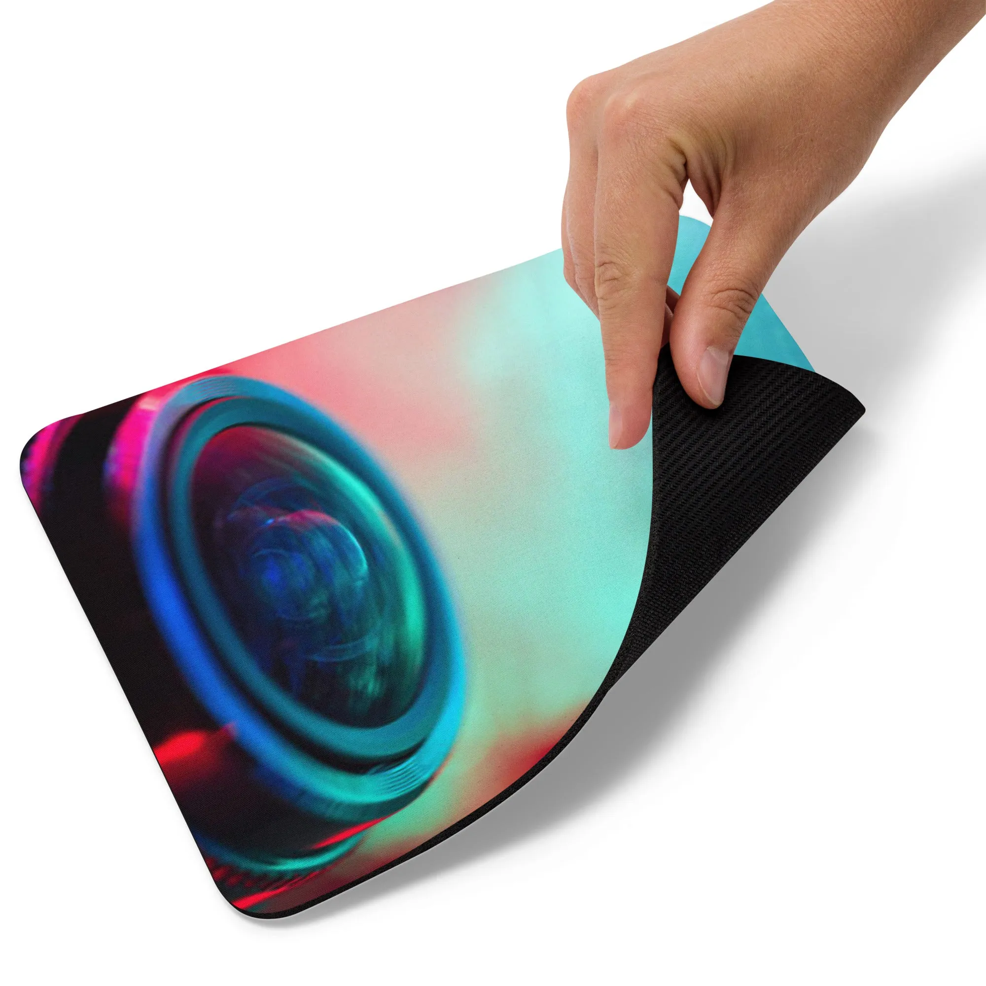 Padded Non-Slip Mousepad - Tie Dye Lens