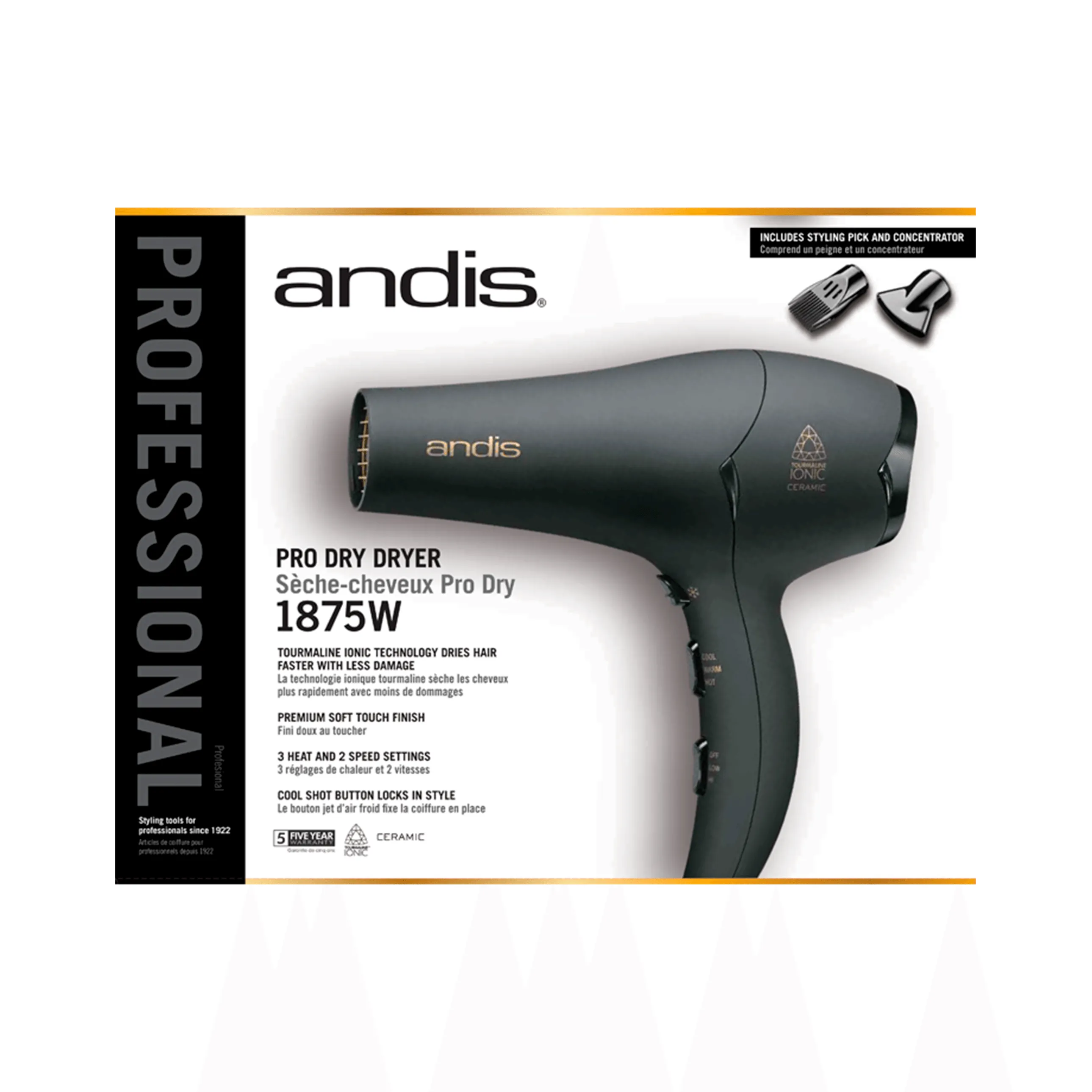 PRO DRY Dryer Le Séche - Cheveux de PRO 1875W