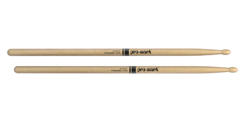 Pro-Mark TX747BW Hickory 747B ''Super Rock'' Wood Tip Drumstick