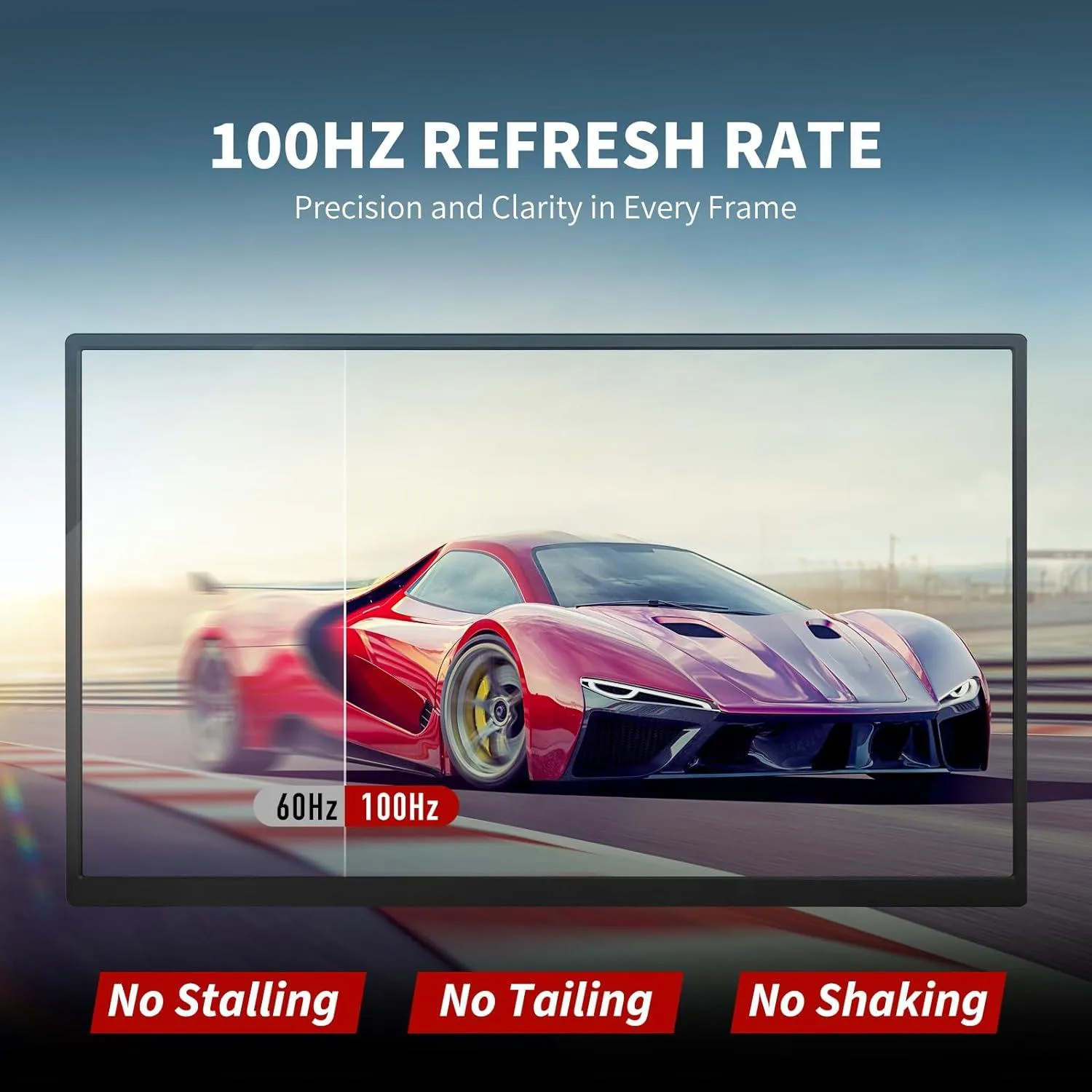 Rehisk RE-18.5KS - Portable Monitor – Ultra-Smooth 100Hz Full HD 1080P Display