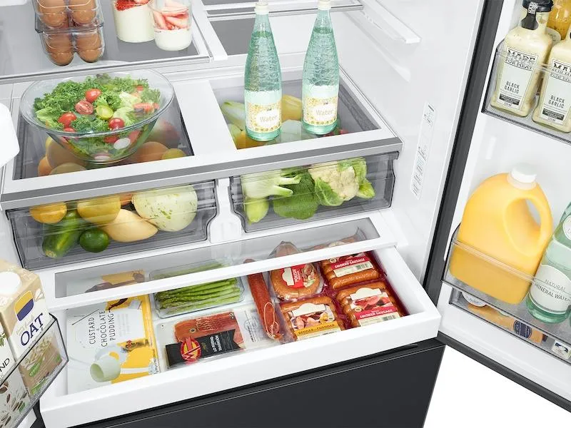 Samsung RF32CG5400MTAA 31 cu. ft. Mega Capacity 3-Door French Door Refrigerator with Four Types of Ice in Matte Black Steel