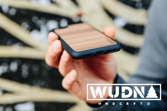 Slim Wooden Phone Case (Banksy Molotov Flowers in Mahogany)