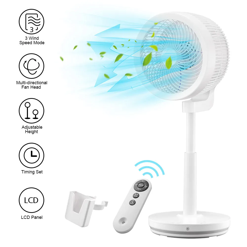 TheLAShop 11" Stand Fan Desk Cooling Fan with Remote for Room