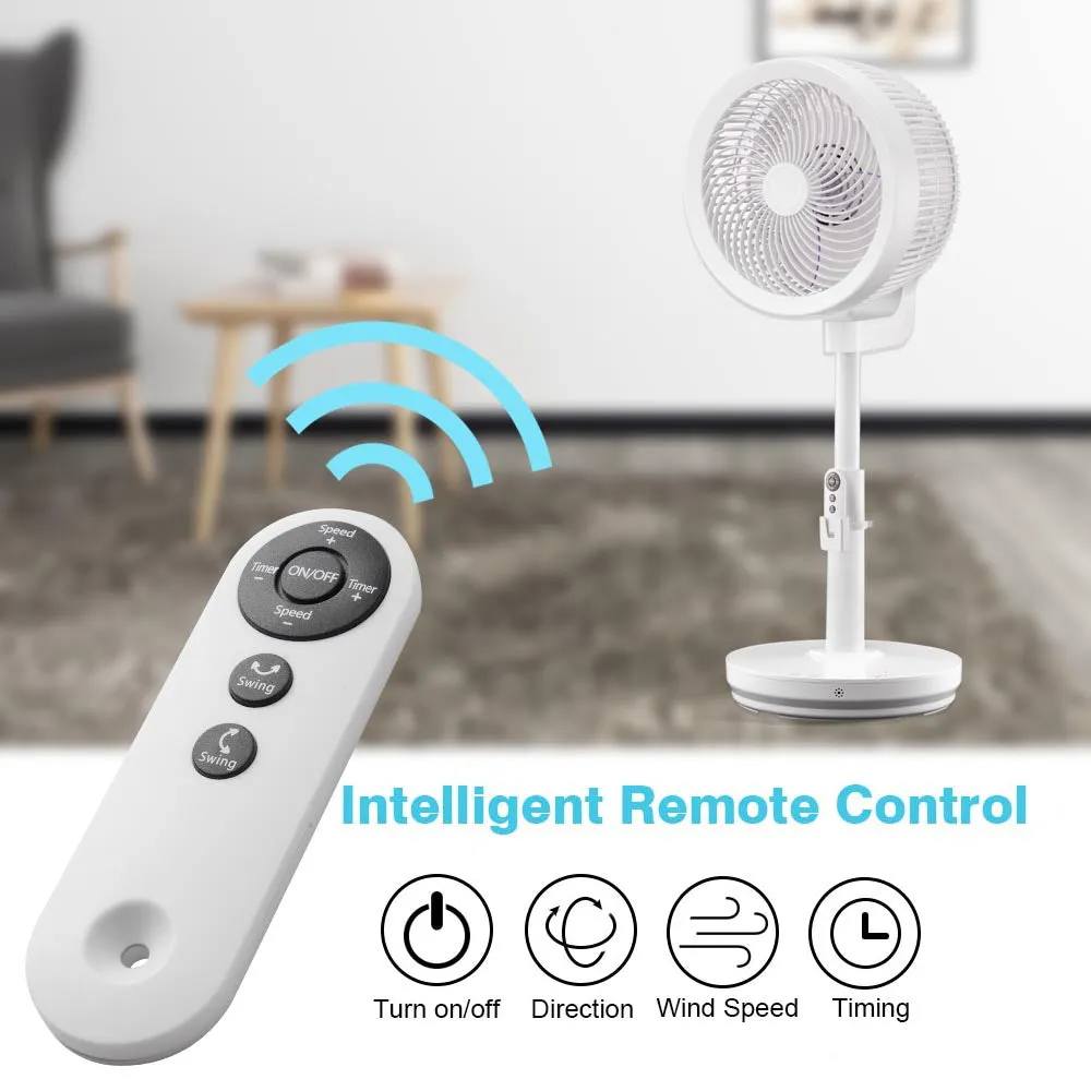 TheLAShop 11" Stand Fan Desk Cooling Fan with Remote for Room
