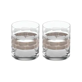 Truro Platinum Double Old Fashion Set of Two By Michael Wainwright
