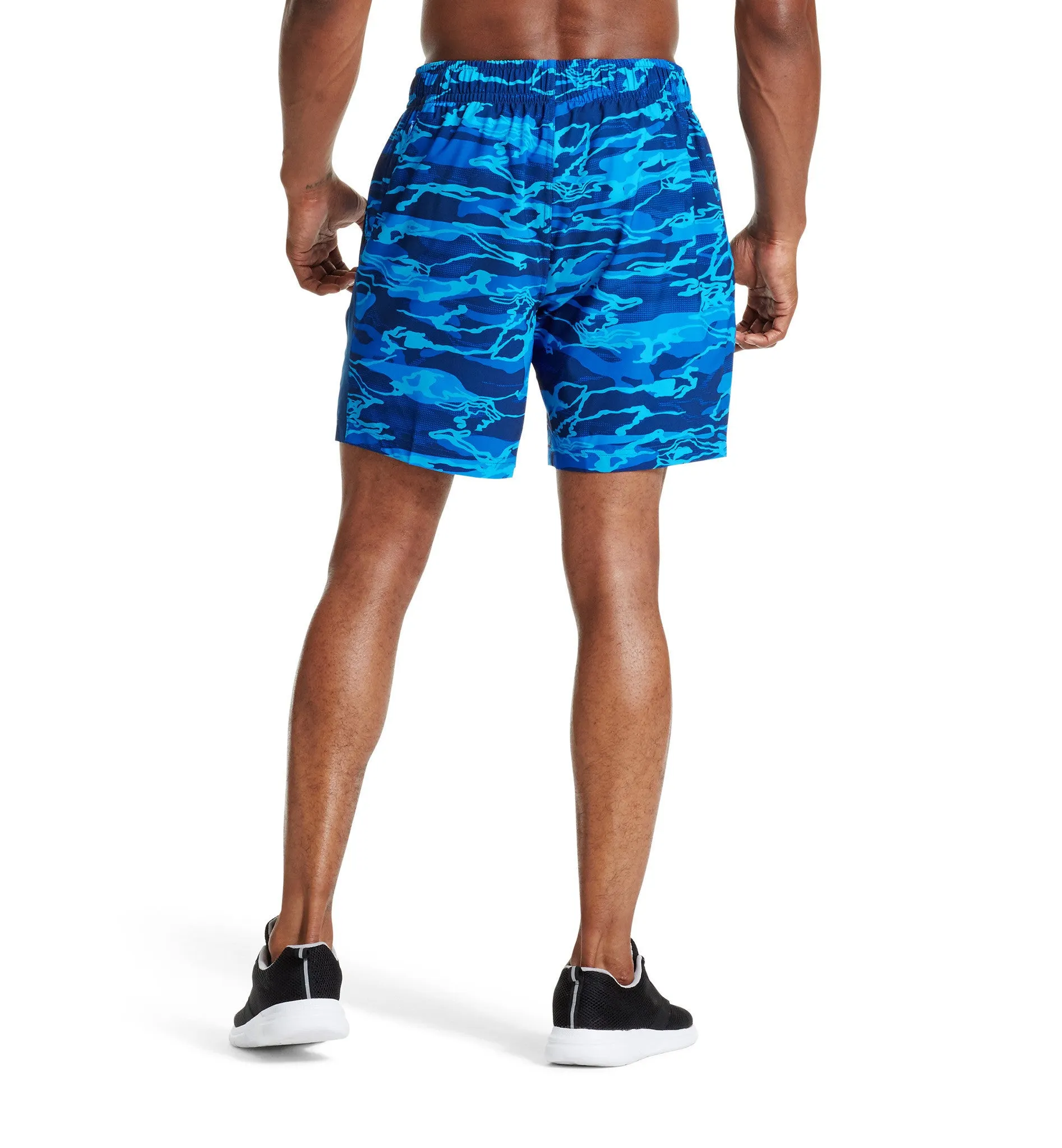 VaporActive Fusion 7" Training Shorts | Matrix Camo Lapis Blue