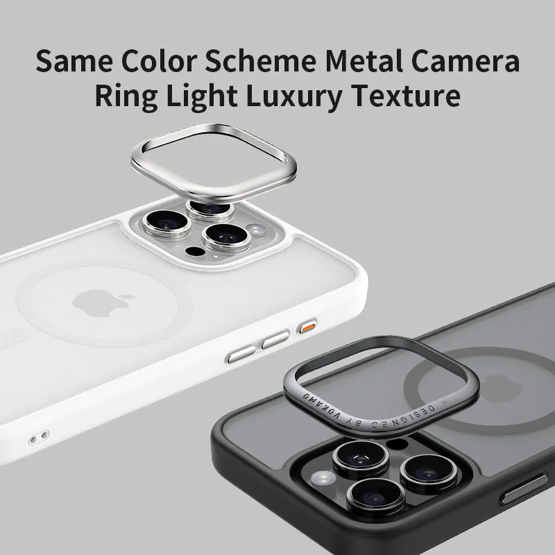 VOKAMO MagSafe Matte Case with Metal Camera Ring for iPhone 16 Series