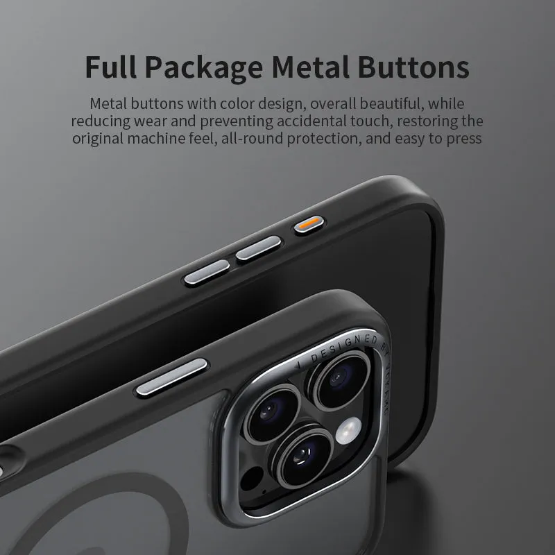 VOKAMO MagSafe Matte Case with Metal Camera Ring for iPhone 16 Series
